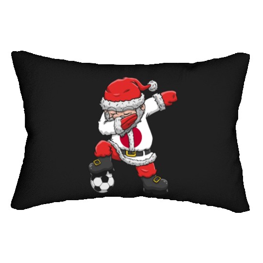 Soccer Boy Dabbing Santa Christmas Jersey Japan Lumbar Pillows