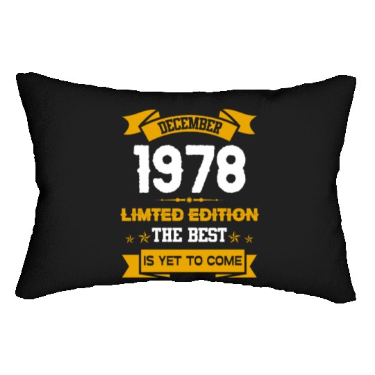 December 1978 Birthday Surprise Lumbar Pillows