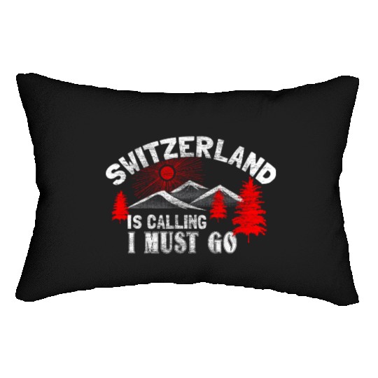 Switzerland Mountains State Lumbar Pillows