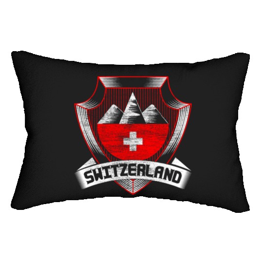 Switzerland Neutrality Flag Lumbar Pillows
