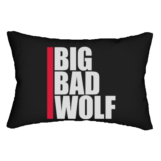 big bad wolf quote Lumbar Pillows