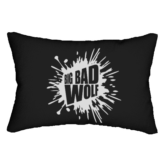 big bad wolf quote Lumbar Pillows