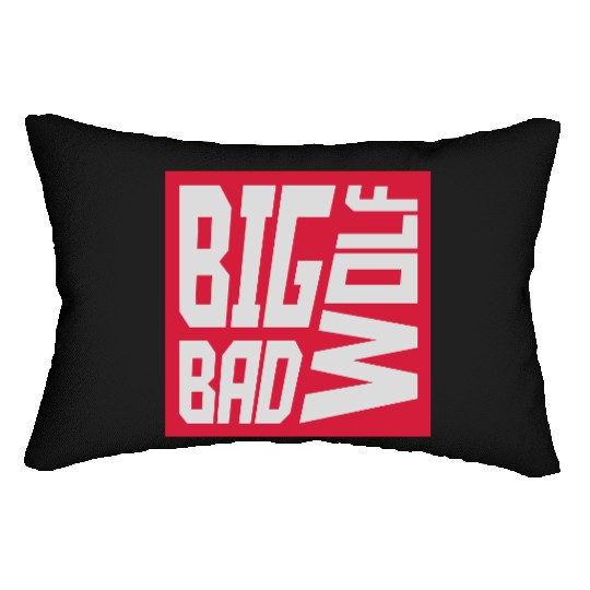 big bad wolf quote Lumbar Pillows