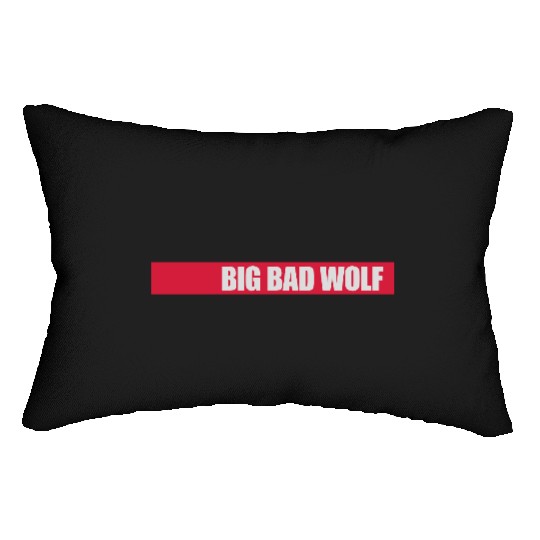 big bad wolf quote Lumbar Pillows