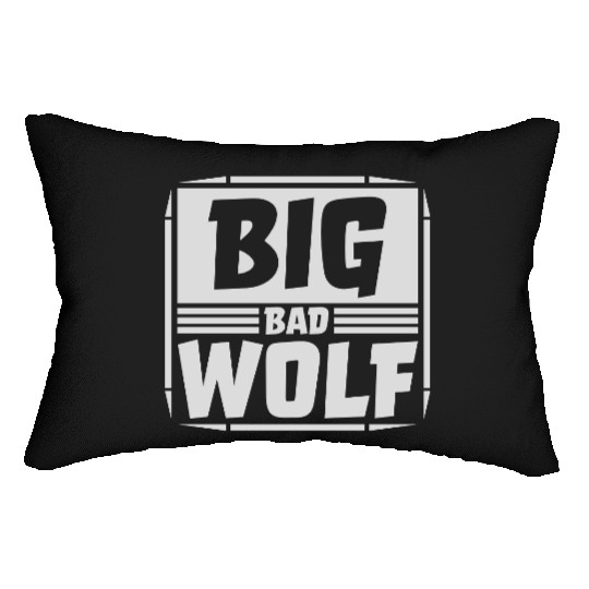big bad wolf quote Lumbar Pillows