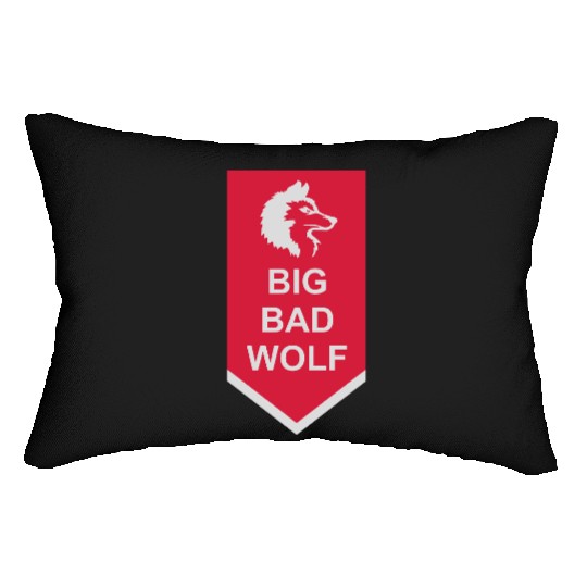 big bad wolf quote Lumbar Pillows