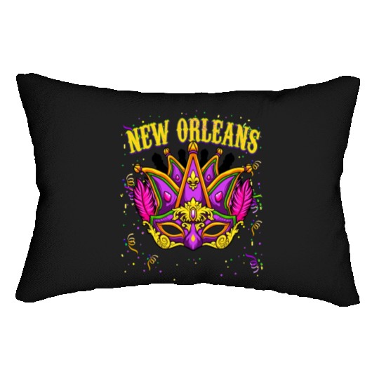 New Orleans Mardi Gras Parade Fesitval Lumbar Pillows