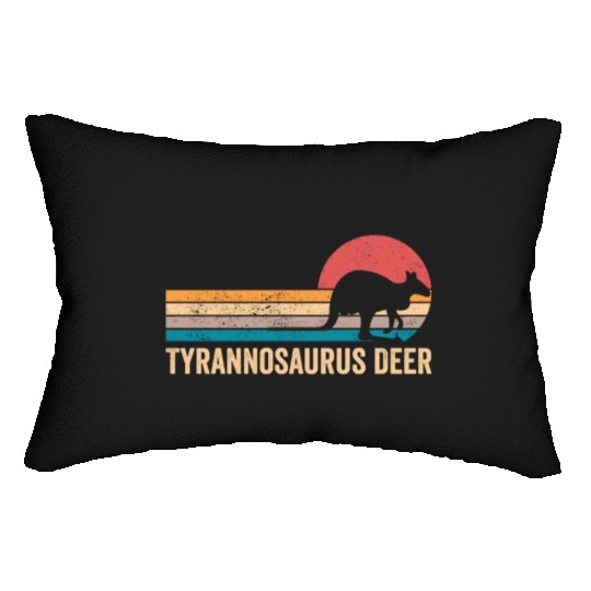 Funny Kangaroo Tyrannosaurus Deer Retro Lumbar Pillows