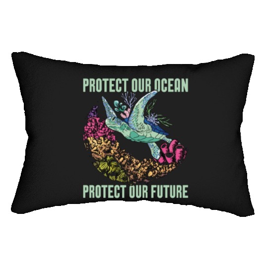 Marine Biology Protect Our Ocean Loves Marine Life Lumbar Pillows