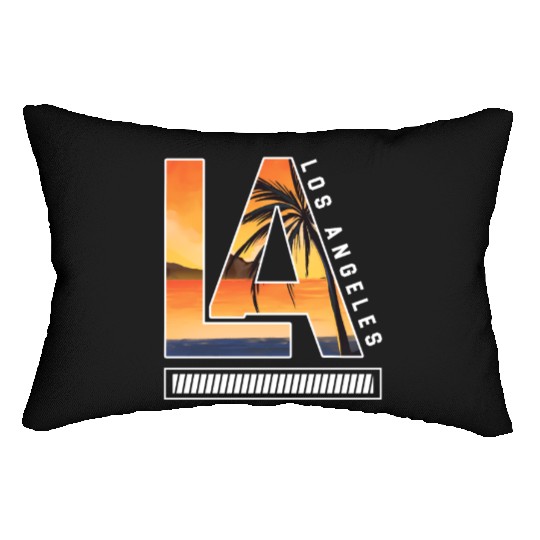Los Angeles LA California Gift Lumbar Pillows