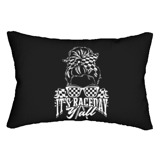 It's race day y'all - racer Lumbar Pillows