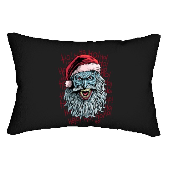 bad santa Lumbar Pillows