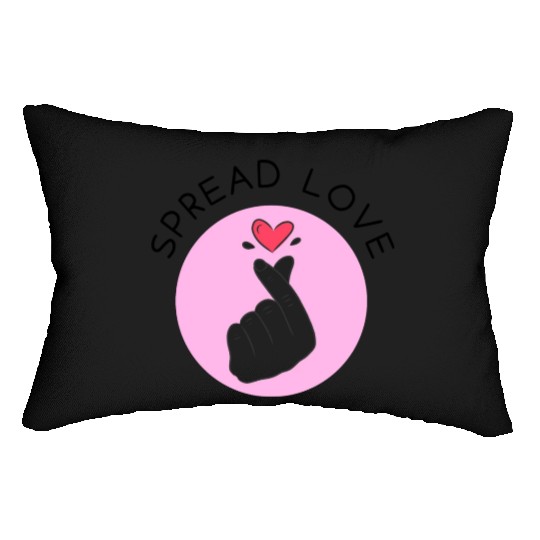 Korean heart symbol - Spread Love Intention Series Lumbar Pillows