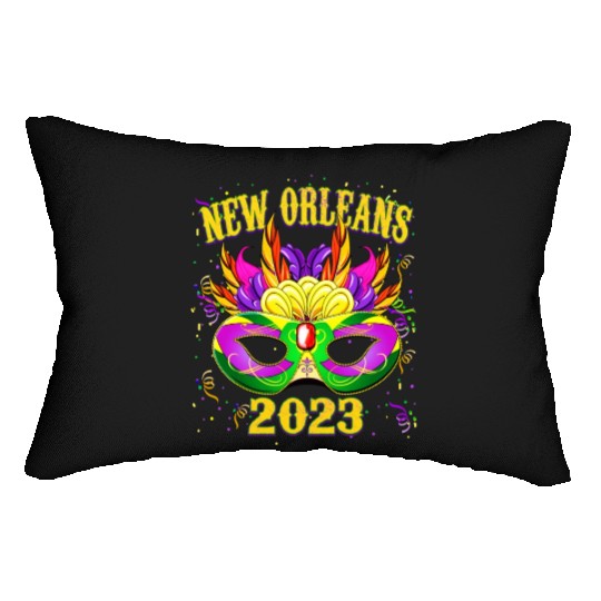 New Orleans Mardi Gras 2023 Lumbar Pillows