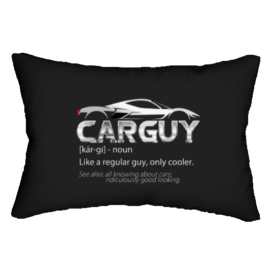 Car Guy Sport Car Lover Funny Car Mechanic Lumbar Pillows