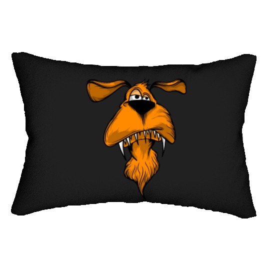 Scary Grumpy Dog Owners Pet Lover Gift Ideas Lumbar Pillows