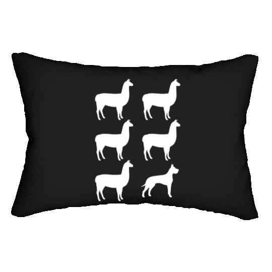 Llama Llama Llama Great Dane Lumbar Pillows
