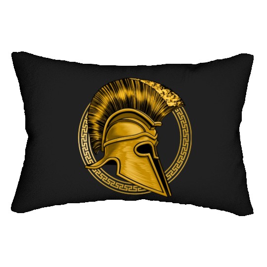 Gold Gladiator Sparta Greek Gym Workout Lumbar Pillows