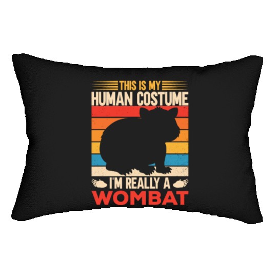 Combat Wombat For A Wombats Lover Lumbar Pillows