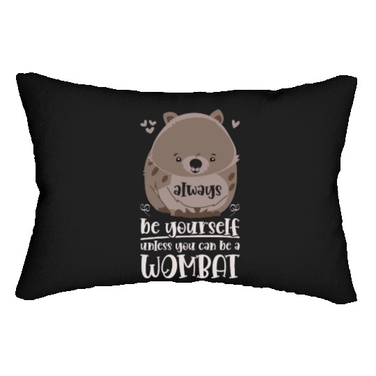 Combat Wombat For A Wombats Lover Lumbar Pillows
