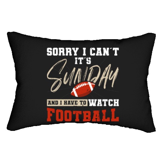 American Football Sunday Football Player Sport Fan Lumbar Pillows