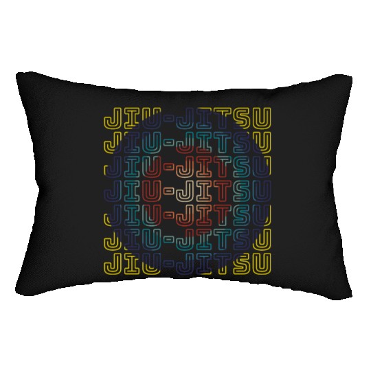 Jiu Jitsu Rainbow Circle Lumbar Pillows