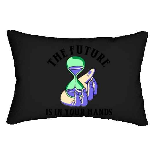 Earth Hour Time Environmentalist Save The Planet Lumbar Pillows