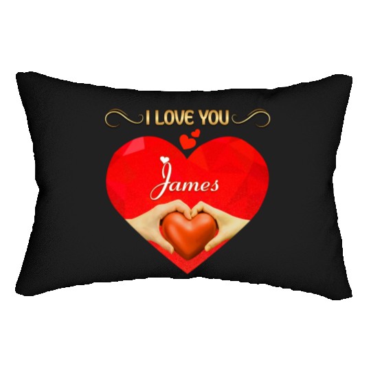 I love you James Lumbar Pillows