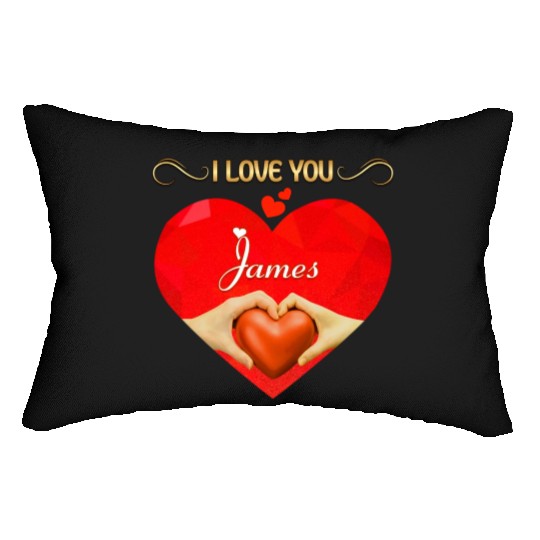 I love you James Lumbar Pillows