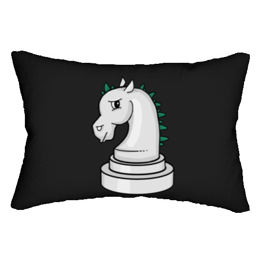 Annoyed Punk Chess Horse Lumbar Pillows