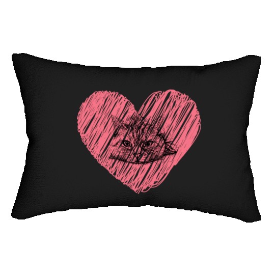 I am better with cats, Funny gifts cats, cat mom, Lumbar Pillows