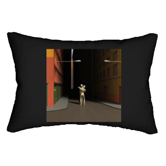Embrace Under Street Lights LGBTQ Pride Love Lumbar Pillows