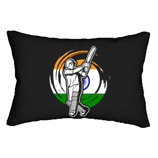 India Cricket Player Lumbar Pillows