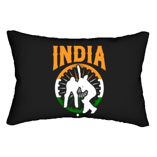 India Cricket Player Lumbar Pillows