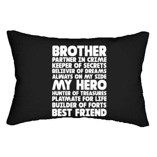 Brother Partner in Crime Keeper of Secrets Lumbar Pillows