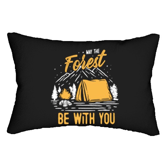 May The Forest Be With You Lumbar Pillows