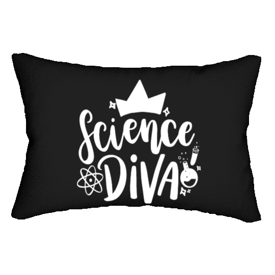 Science Diva Geek Nerd Teacher Student Gift Ideas Lumbar Pillows
