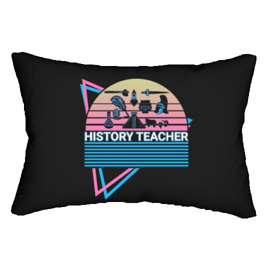 History Teacher Retro Lumbar Pillows