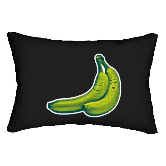 HAPPY BANANA LOVE COUPLE Lumbar Pillows