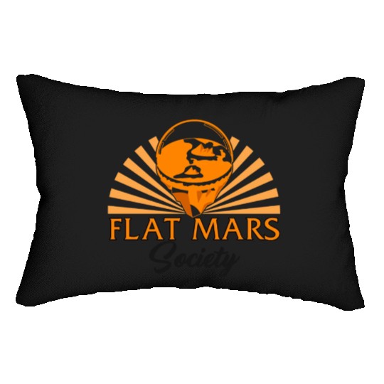Mars Lumbar Pillows, Flat Mars Society Mars Lumbar Pillows, Science