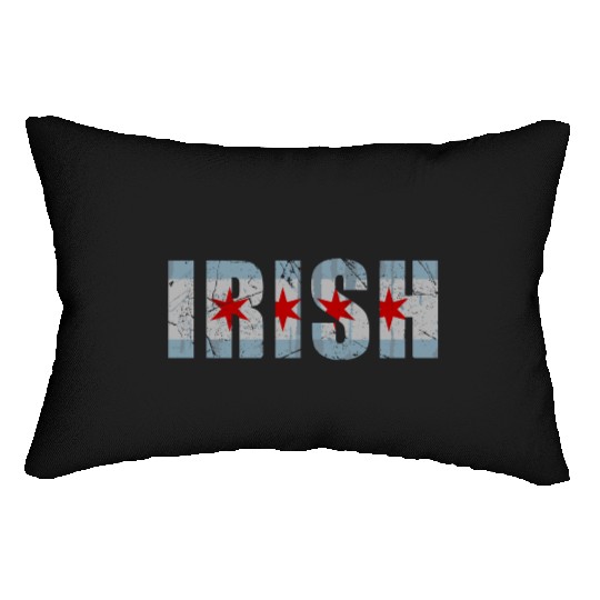 Chicago Irish Flag Chirish St Patricks Day Lumbar Pillows