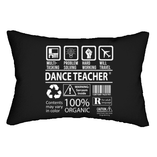Dance Teacher Lumbar Pillows - Multitasking Job Gift Item