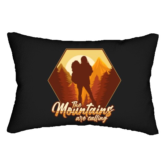 The mountains are calling Lumbar Pillows