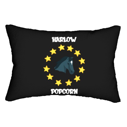 Harlow And Popcorn Merch Popcorn The Pony Lumbar Pillows