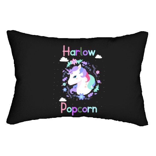 Harlow And Popcorn Merch Popcorn The Pony Lumbar Pillows
