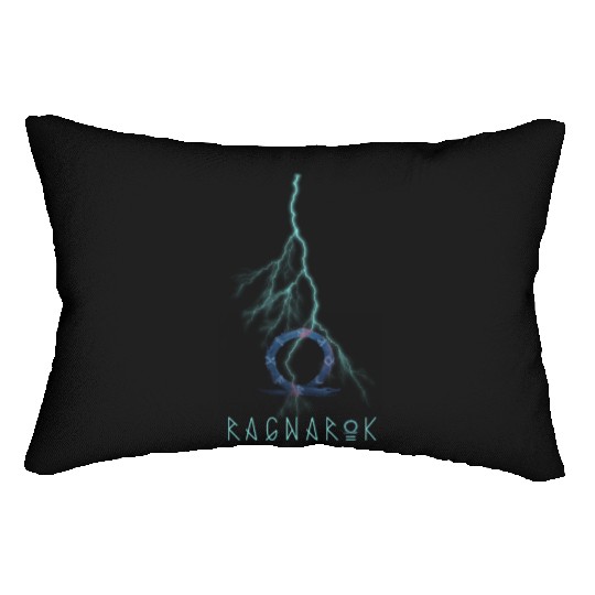 god of war ragnarock Lumbar Pillows black for gamers