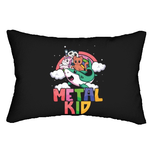 Shark Unicorn Panda Cat Love Music Rock Metal Kid Lumbar Pillows