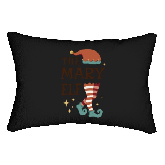 The Mary Elf - Christmas Pajama for Mary Lumbar Pillows