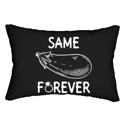 Same Eggplant Forever - Bride Bachelorette Party Lumbar Pillows