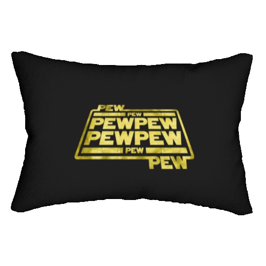 Pew Pew Pew Lumbar Pillows